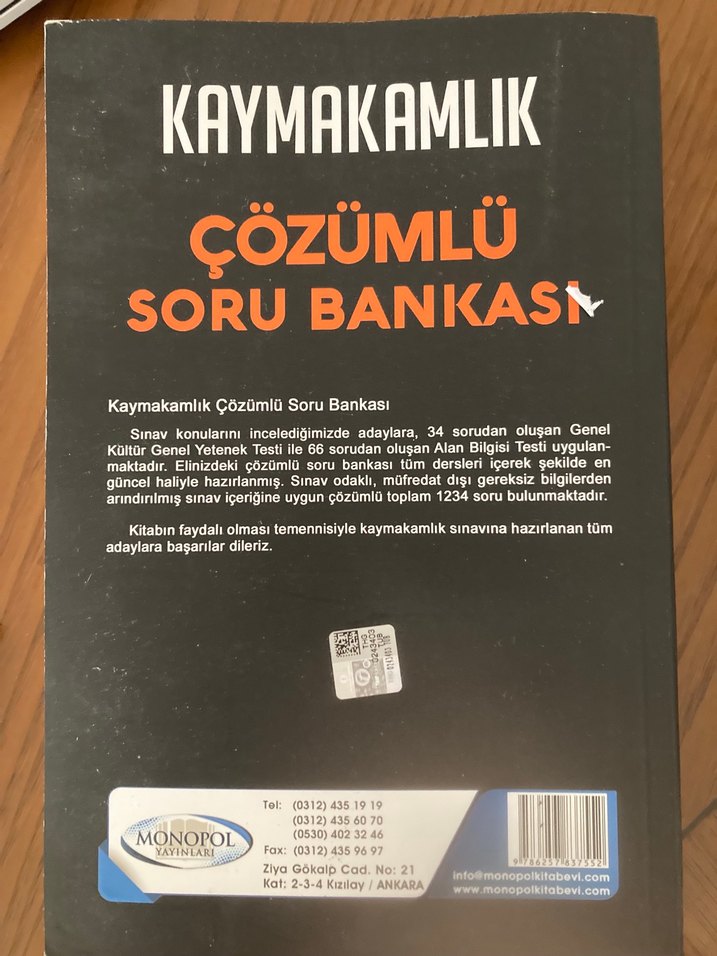 Monopol Kaymakamlık Çözümlü Soru Bankası Haziran 2022 - Görsel 2