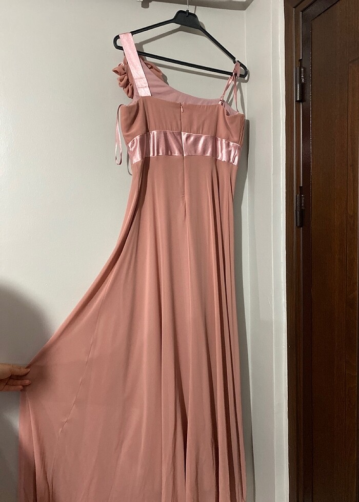 Tül dökümlü abiye - Görsel 3