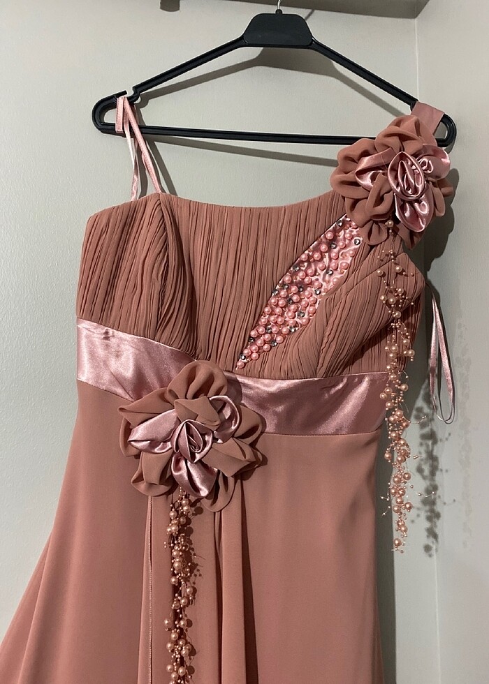 Tül dökümlü abiye - Görsel 2