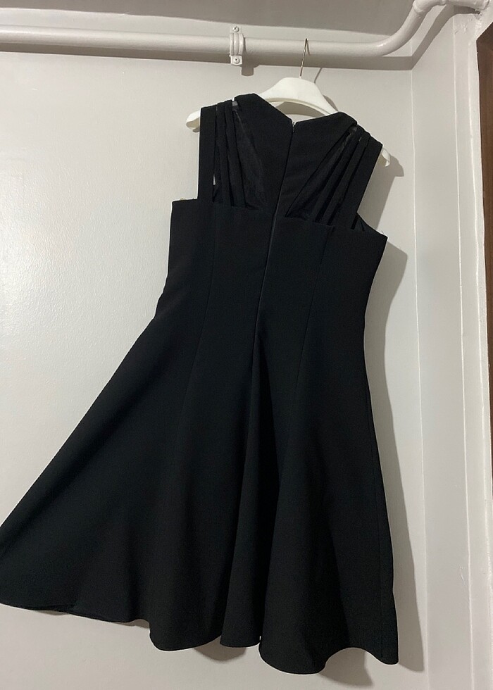 Siyah abiye elbise - Görsel 4