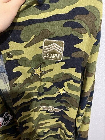 Kamuflaj desenli gömlek - Görsel 3