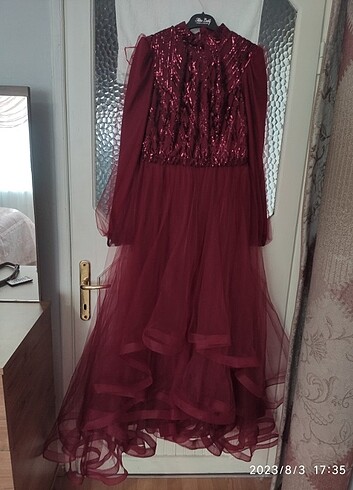 40/ Abiye tül prenses elbise  - Görsel 5
