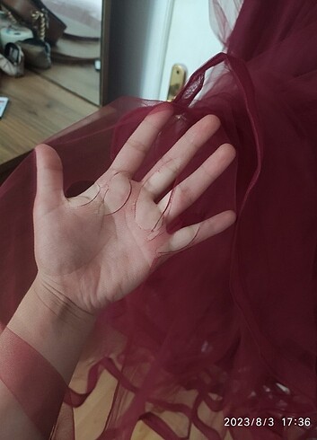 40/ Abiye tül prenses elbise  - Görsel 9