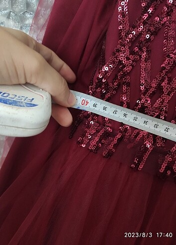 40/ Abiye tül prenses elbise  - Görsel 13