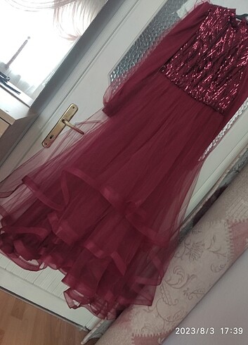 40/ Abiye tül prenses elbise  - Görsel 14