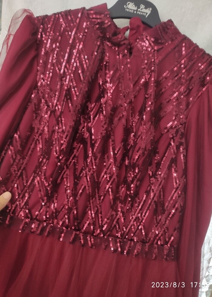 40/ Abiye tül prenses elbise  - Görsel 4