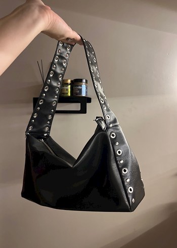 bershka siyah deri çanta - Görsel 2