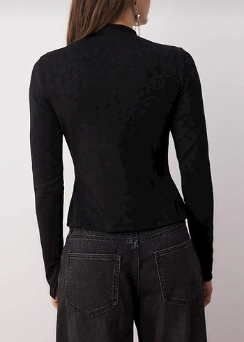 Siyah Gotik Kadın Bluz - Görsel 3