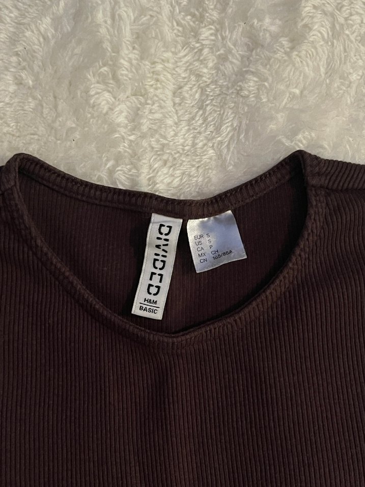 Kahverengi Uzun Kollu Kadın Triko - Görsel 3