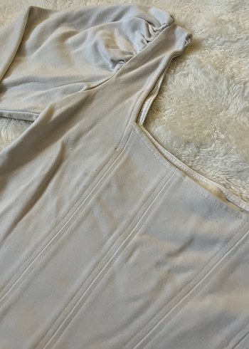 Uzun Kollu Beyaz Bluz - Görsel 3