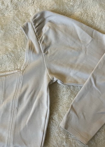 Uzun Kollu Beyaz Bluz - Görsel 4