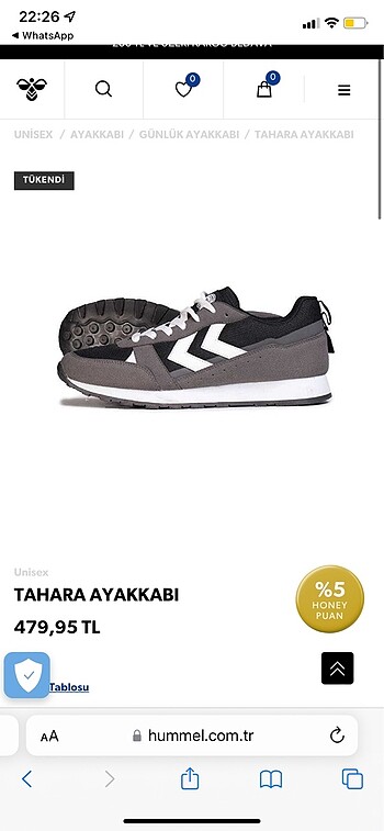 Hummel erkek spor ayakkabı
