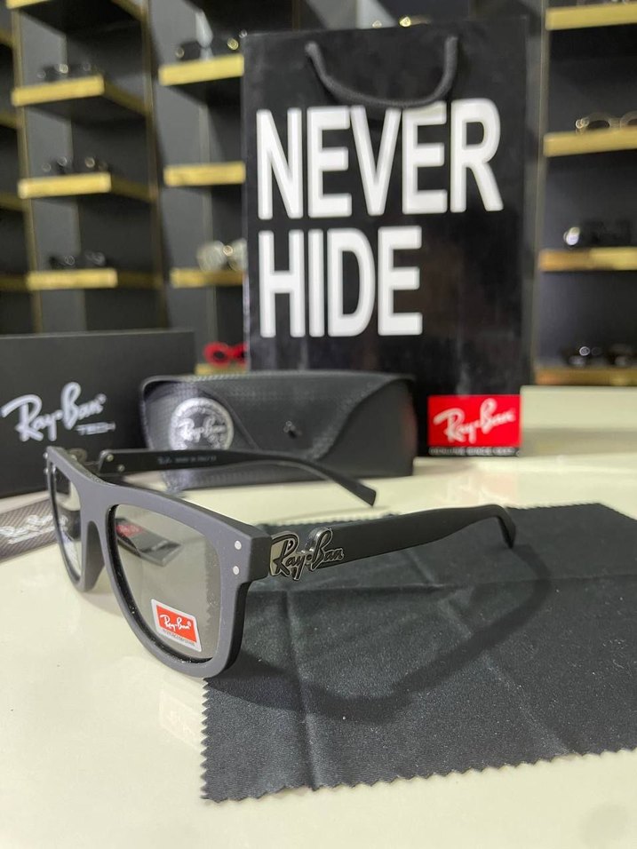 Ray-Ban Siyah Gri Polarize Erkek Güneş Gözlüğü - Görsel 2