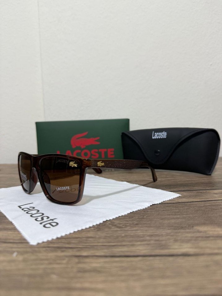 Lacoste Klasik Kahverengi Erkek Güneş Gözlüğü - Görsel 2