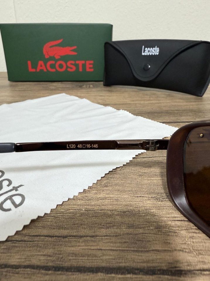 Lacoste Erkek Kahverengi Klasik Güneş Gözlüğü - Görsel 4