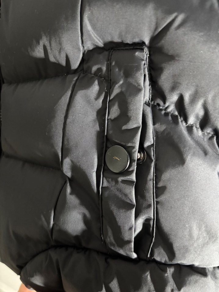 Kürklü Siyah Kadın Kışlık Mont - Görsel 2