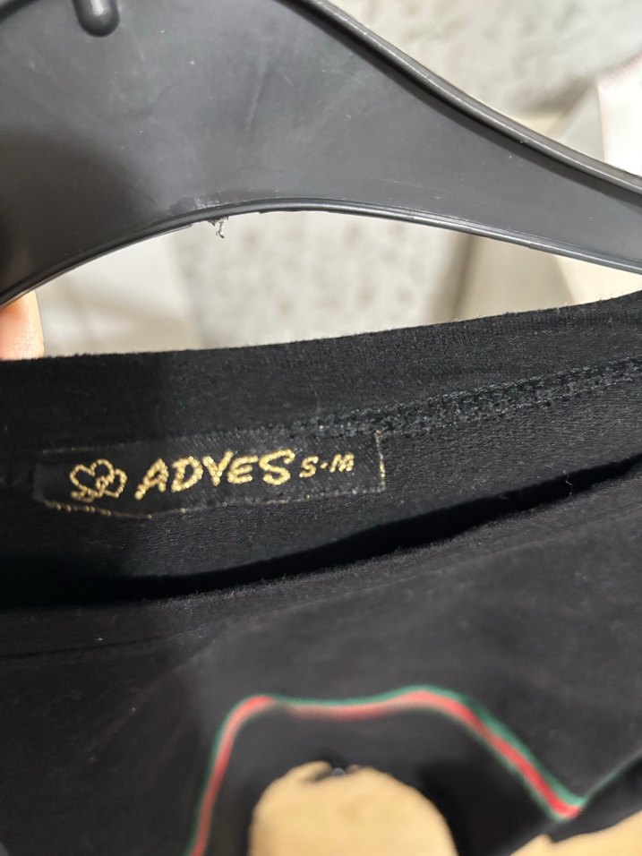 Kemer Detaylı Siyah Kadın Sweatshirt - Görsel 5