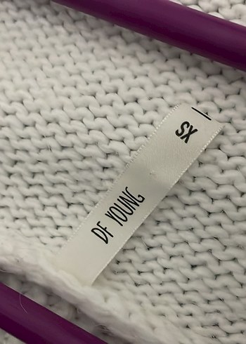 Nakışlı Beyaz Midi Triko Hırka - Görsel 7