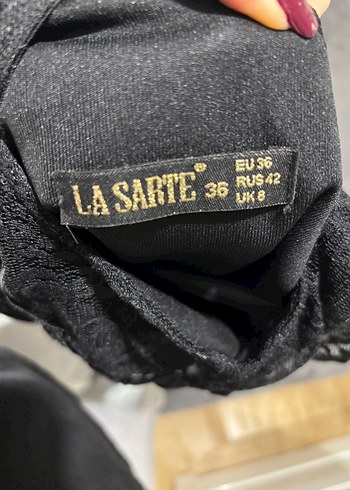 Dantel Detaylı Siyah Midi Gotik Elbise - Görsel 5