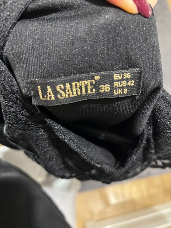 Dantel Detaylı Siyah Midi Gotik Elbise - Görsel 5