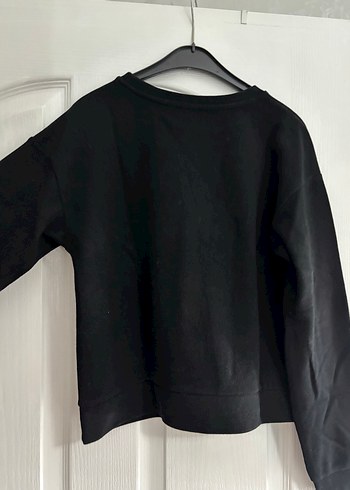 Siyah Baskılı Uzun Kollu Sweatshirt - Görsel 2