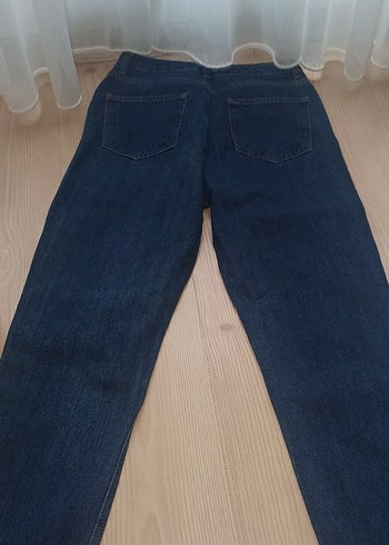 Lacivert Kadın Denim Jean - Görsel 3