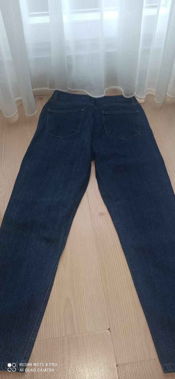 Lacivert Kadın Denim Jean - Görsel 3