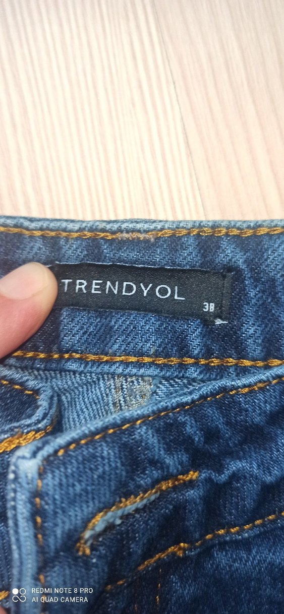 Lacivert Kadın Denim Jean - Görsel 2