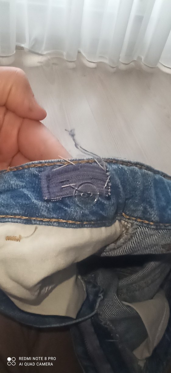 Mavi Yüksek Bel Kadın Kot Pantolon - Görsel 5