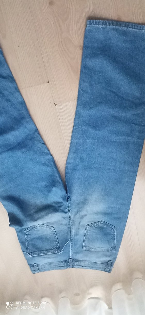 Mavi Yüksek Bel Kadın Kot Pantolon - Görsel 2