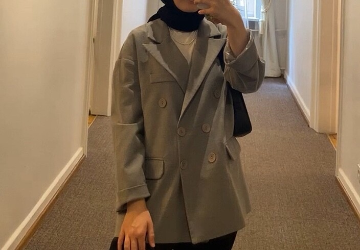 Gri Blazer Ceket - Görsel 2