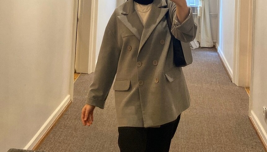 Gri Blazer Ceket - Görsel 3
