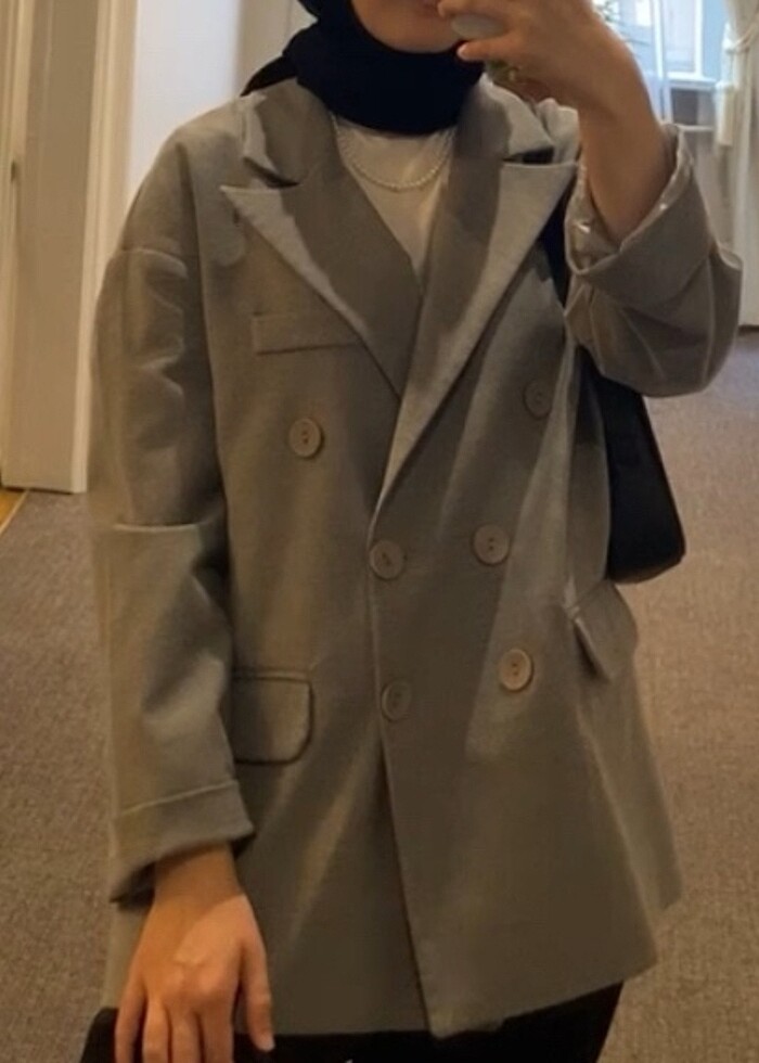 Gri Blazer Ceket - Görsel 2