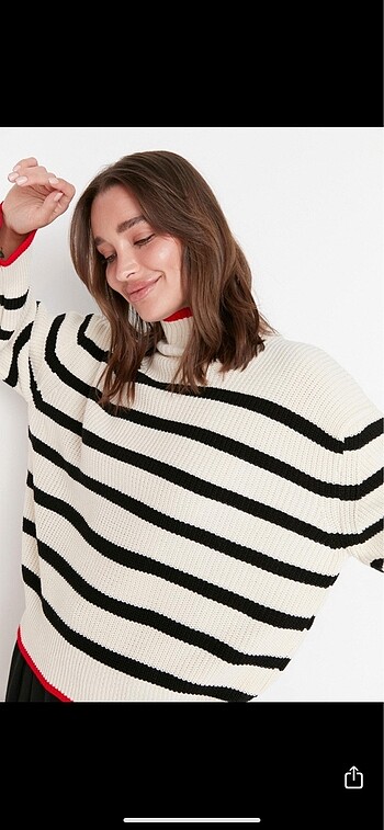 Trendyolmilla kazak çizgili kazak - Görsel 2