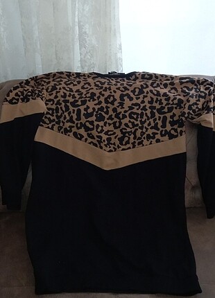 Leopar desenli tunik 