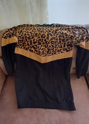 30 Beden Leopar desenli tunik 