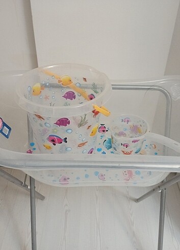 Sevi bebe ayaklı küvet takımı 5 parça 