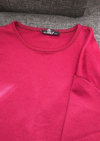 Koyu Kırmızı Uzun Kollu - Görsel 2