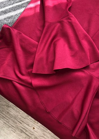 Koyu Kırmızı Uzun Kollu - Görsel 3