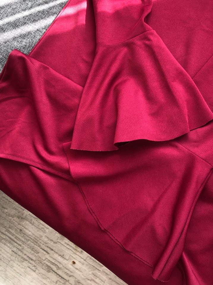 Koyu Kırmızı Uzun Kollu - Görsel 3