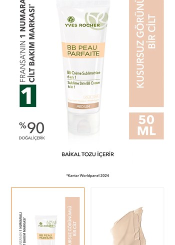 Yves Rocher Bej BB Krem 50 ml - Görsel 2
