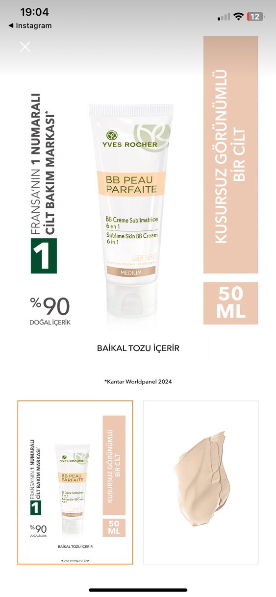 Yves Rocher Bej BB Krem 50 ml - Görsel 2