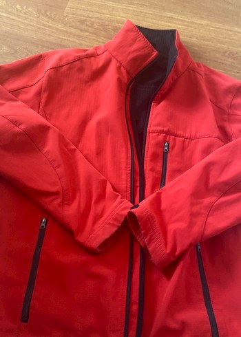 Kırmızı Fermuarlı Erkek Ceket outdoor bisikletçi montu