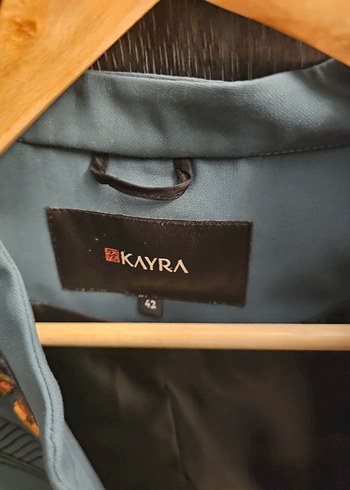 Nakışlı Gri Mini Kadın Ceket - Görsel 3