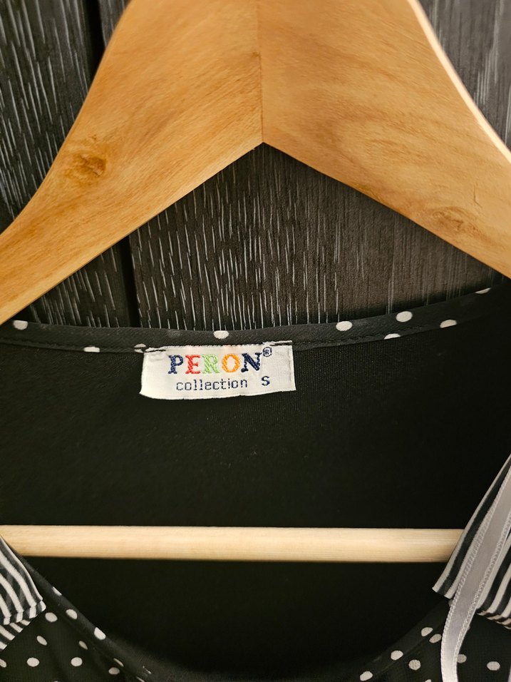 Puantiye Desenli Uzun Gri elbise - Görsel 4