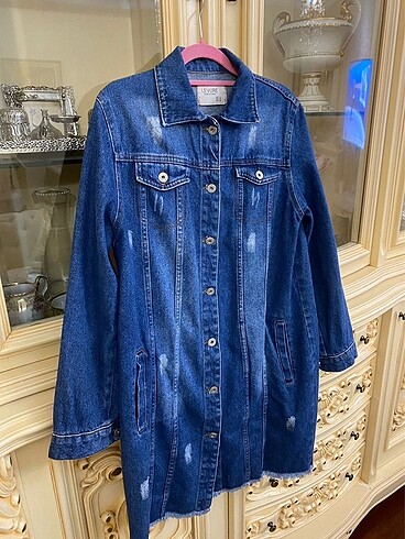 Zara Yırtık Detaylı Kot Ceket
