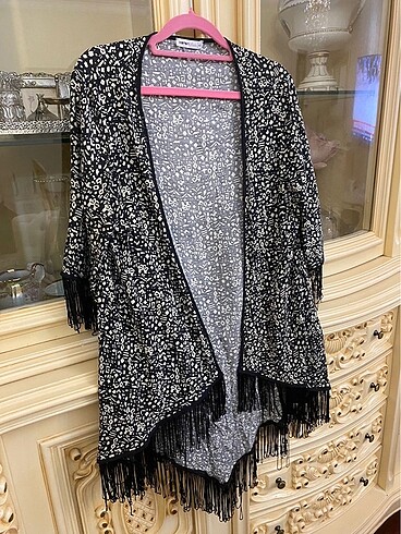 Koton Koton Kenarları Püsküllü Kimono