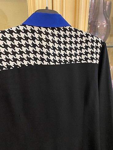 l Beden lacivert Renk Şık uzun düğmeli tunik gömlek