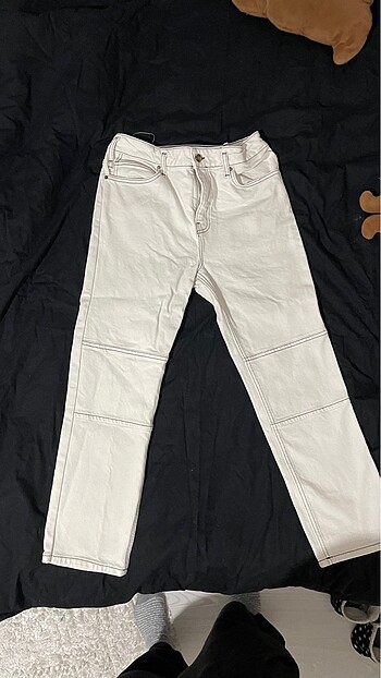 Trendyol & Milla Beyaz pantolon siyah çizgili