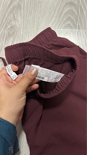 l Beden bordo Renk Stradivarius bordo pantolon